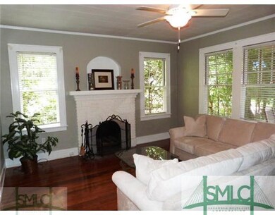 Living Room. Living room with gas fireplace, hardw