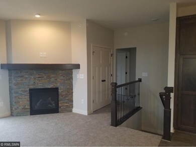 Living room offers a gas burning fireplace