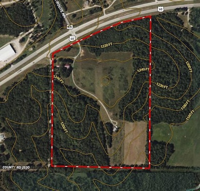 Aerial View with Contour Line