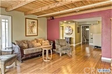 Family room opens up to the dining room and kitche
