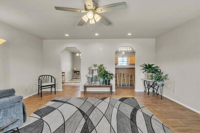 Sitting room featuring hardwood / wood-style floor