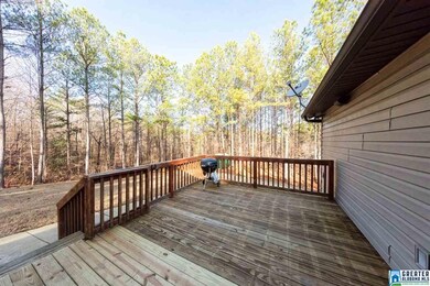 Open area of deck for grilling.