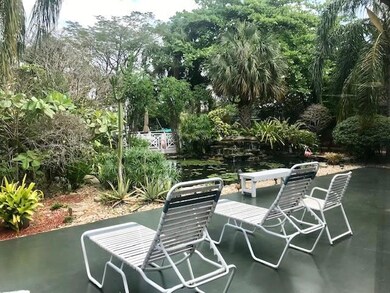 KOI POND AND SITTING AREA