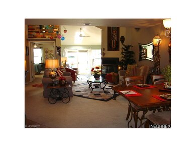 Open floor plan from kitchen, living room to Sun R