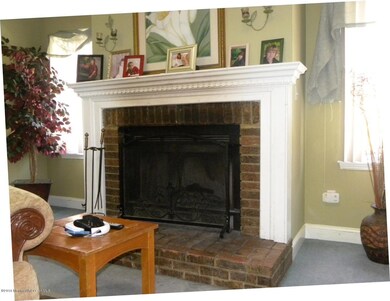 wood burning fireplace