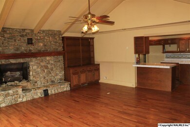 Showing the easy access to the kitchen and eating area.