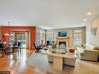 Excellent main floor entertainment area to the dec
