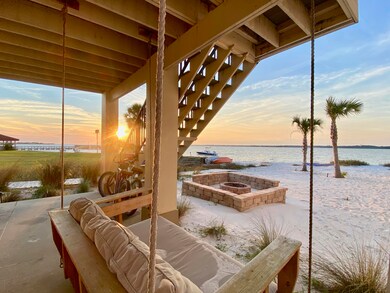 Sunset on the Patio Swing & Beach