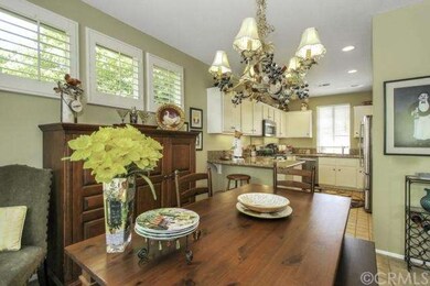 Dining room opens to kitchen