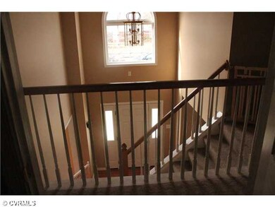 Foyer - View from 2nd floor with windo and chandal