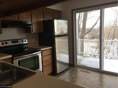 Kitchen has newer appliances and flooring.
