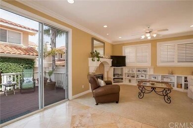 Living room with sliding doors to the deck