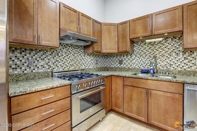 Kitchen with stainless appliances