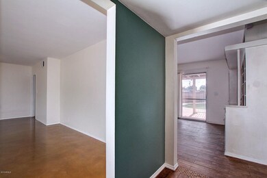 living into kitchen