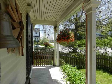 Patio/Deck. Side porch with a...