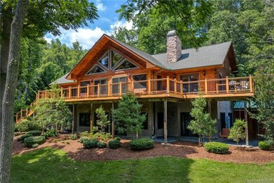 Stunning Custom Log Home nestled in the mountain r