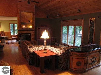 Warm and inviting year round. Beautiful view from 