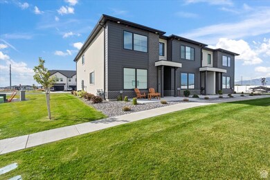 Contemporary house with a front yard