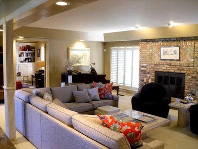 Living Room. A large sunken living room with full 