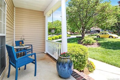 Partial view of wrap around front porch