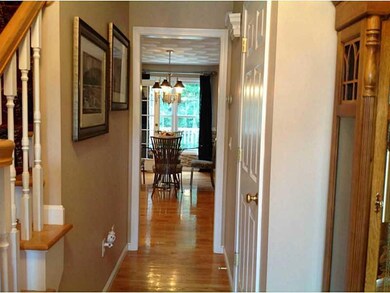 Entry. Beautiful entry hall leading to dining area