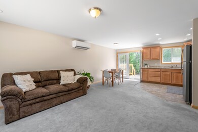 living room, dining, kitchen