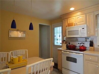 Updated door to beautiful deck off kitchen!