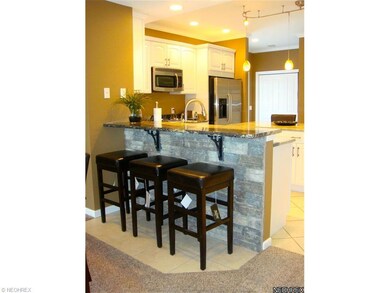 Breakfast bar w/ granite