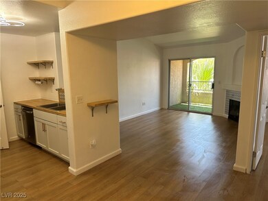Kitchen with open shelves, open floor plan, white