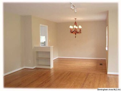 Open living and dining area
