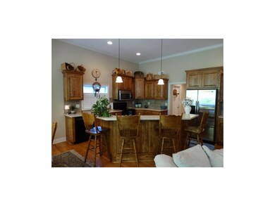 Generous Corian counter space in Kitchen