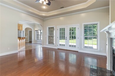 Another view of the family room with natural light