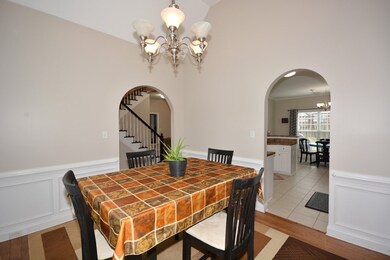 Formal Dining room with hardwoods