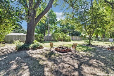 Shaded back yard