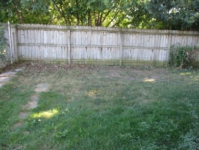 Fenced in back yard