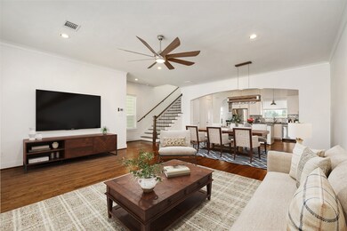 A view of the amazing open concept living area. Th