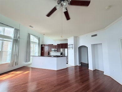 Open kitchen 
Large windows offers full natural l