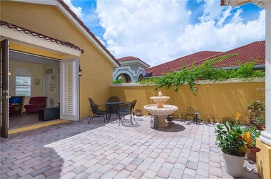 Open air atrium with adjacent, private guest suite