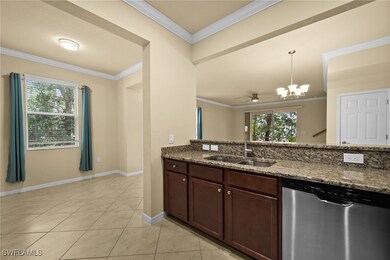 Kitchen with stainless steel dishwasher, pendant l