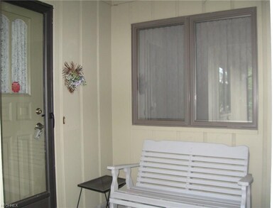 Covered entrance to home.