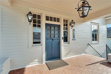 Close up of front door.