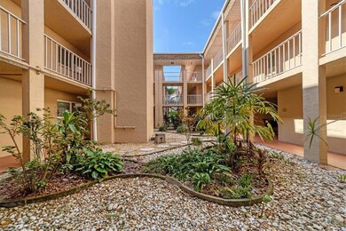 First level of the landscaped atrium.
