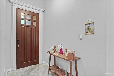 Entryway with baseboards