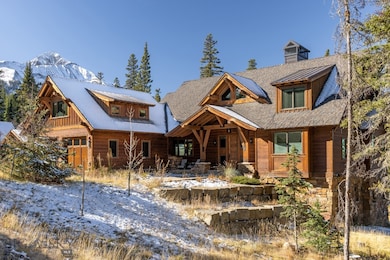 View of front facade featuring a mountain view and
