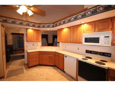 Nice eat-in kitchen with solid surface counter top