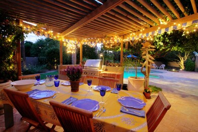 dining under the lights