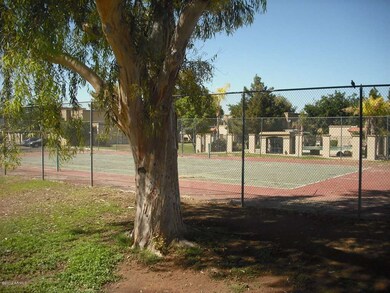 Tennis courts.