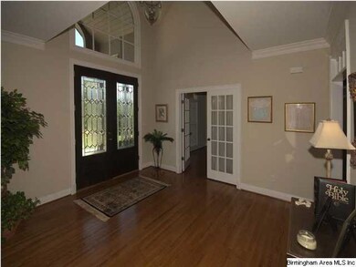 Distinctive barrelled ceiling over front entry
