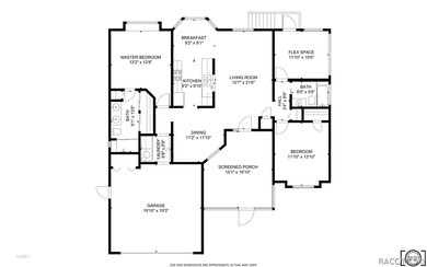 Floorplan including room dimensions