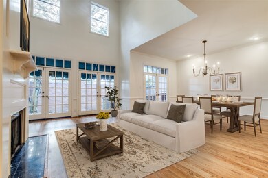 Open and airy, the two story ceilings in the famil
